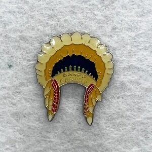 🔮 5/$25 Vintage Banff Canada Indigenous Headdress Pin